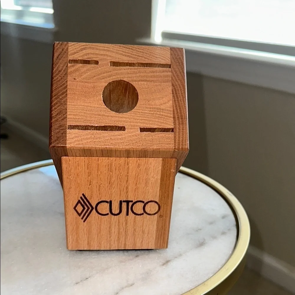 Cutco Wooden 5-Slot Knife Block